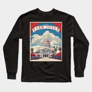 San Jose California United States of America Tourism Vintage Poster Long Sleeve T-Shirt
